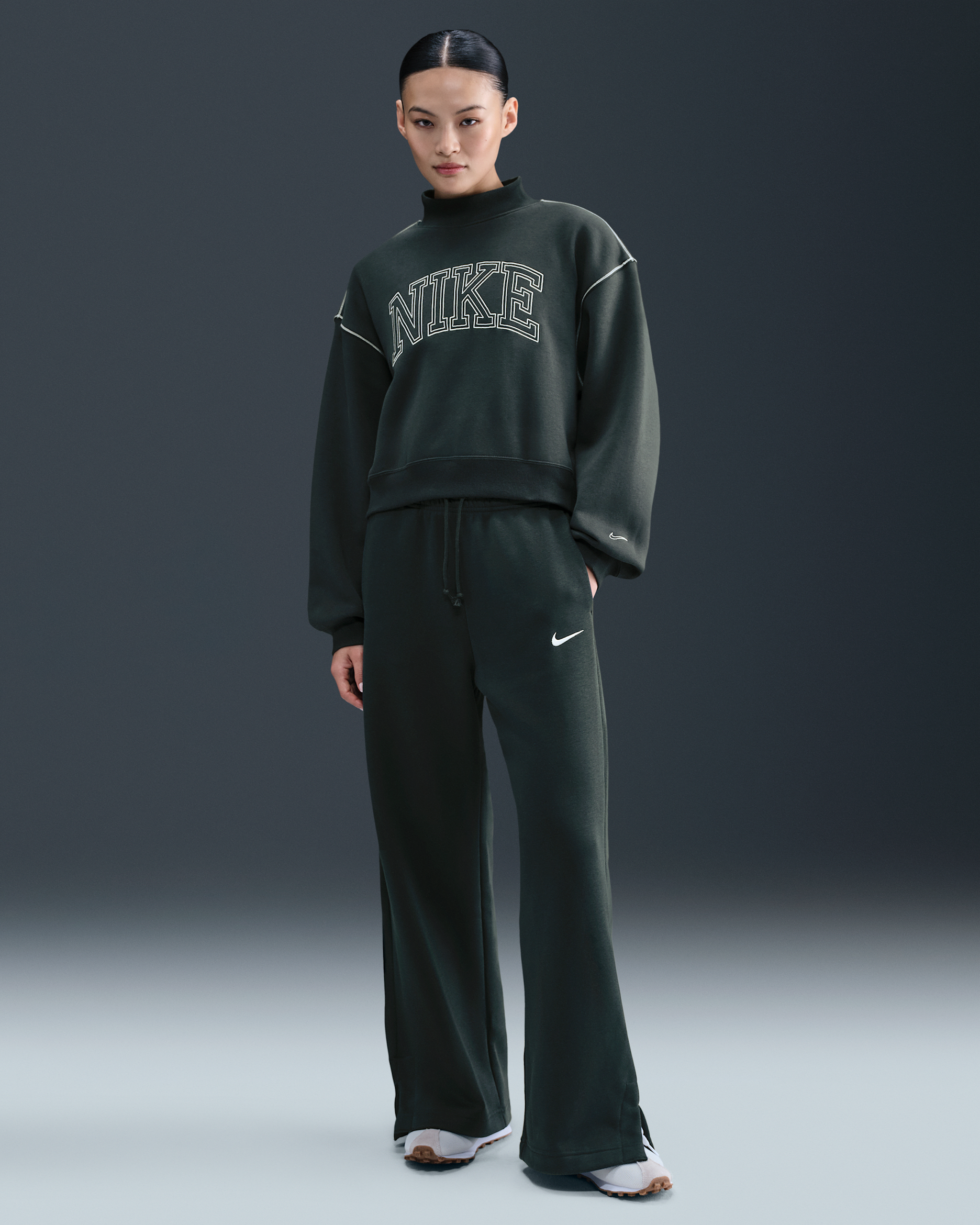 Nike Sportswear Phoenix Fleece Women's High-Waisted Wide-Leg Pants